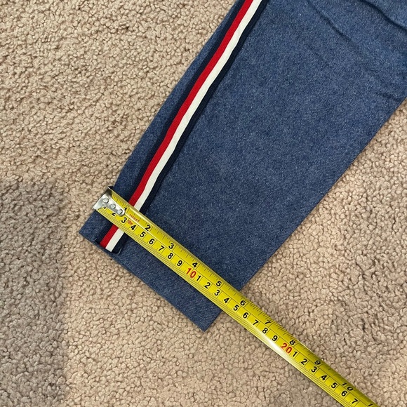 Women's OLD NAVY Mid-Rise PIXIE ankle side stripe LINEN blend pants - Picture 6 of 10